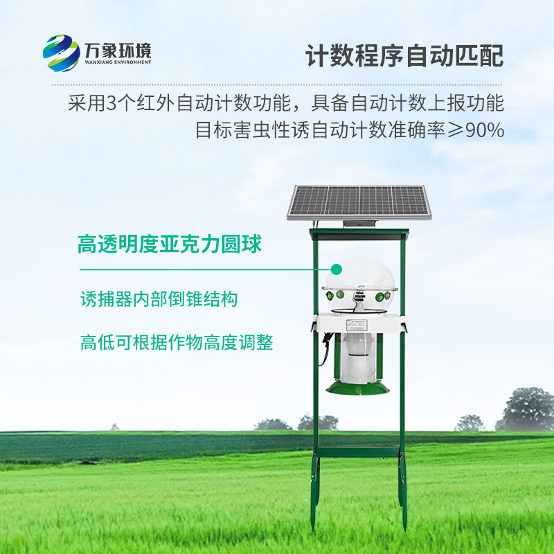 水稻田害蟲性誘智能監測系統,幫助水稻種植健康生長