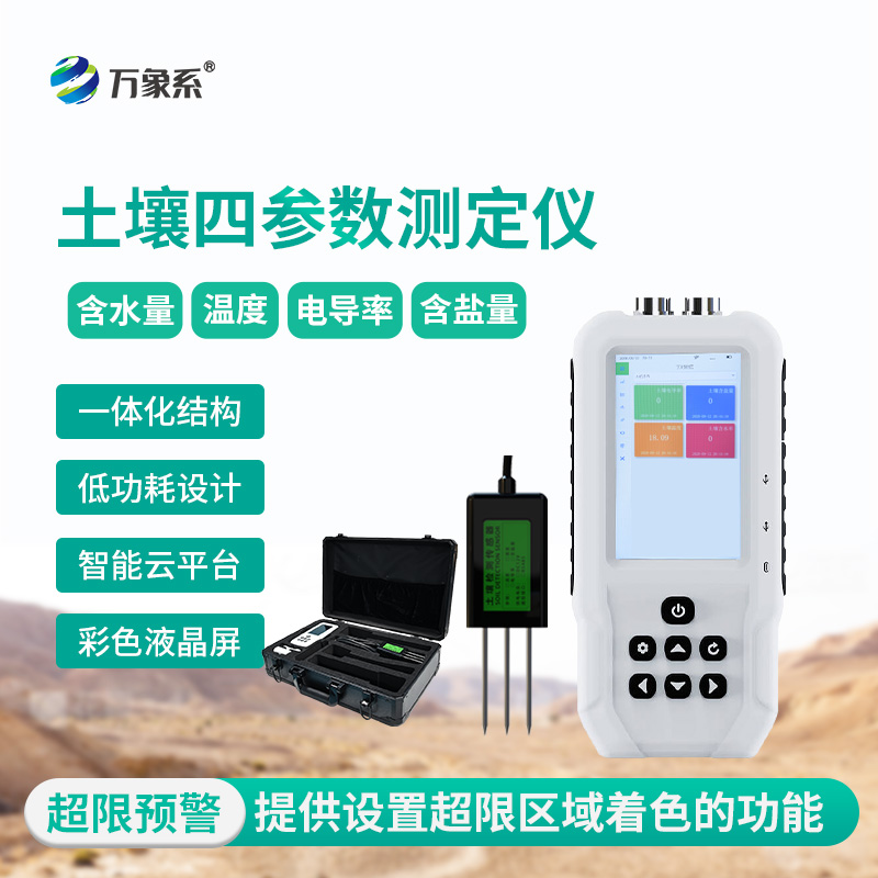 土壤水分溫度鹽分電導率測定儀，土壤情況全明了！